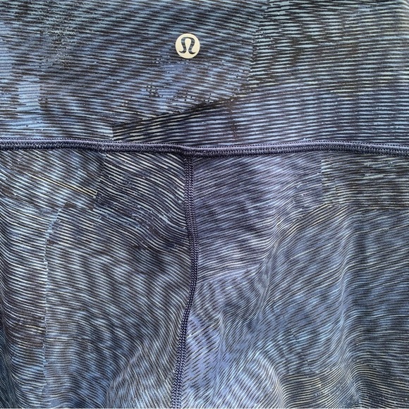 Lululemon Wunder Under Hi-Rise 1/2 Tight 17" Linear Flux Battleship Women's 4 - Picture 7 of 11